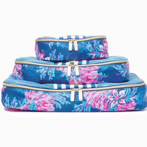 Lilly Pulitzer Packing Cubes Set of 3 - For the Fans - Picture 8 of 8